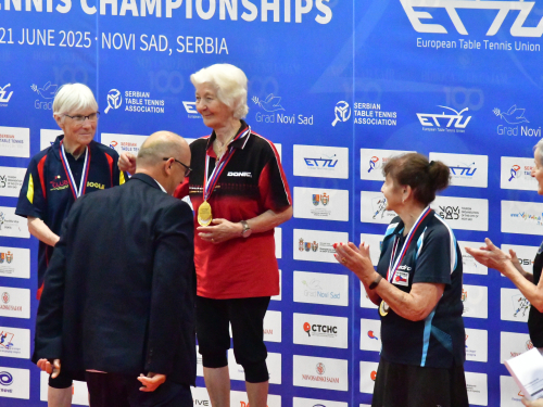 Gertrud  Mikyska in Novi Sad 2-fache Senioren-Europameisterin! 